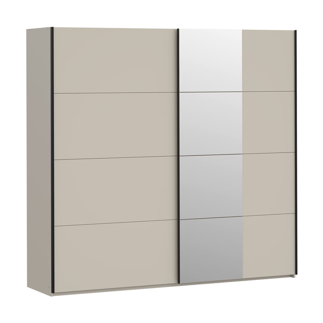 Ingalill Sliding Door Wardrobe 220cm in Sand, image 4