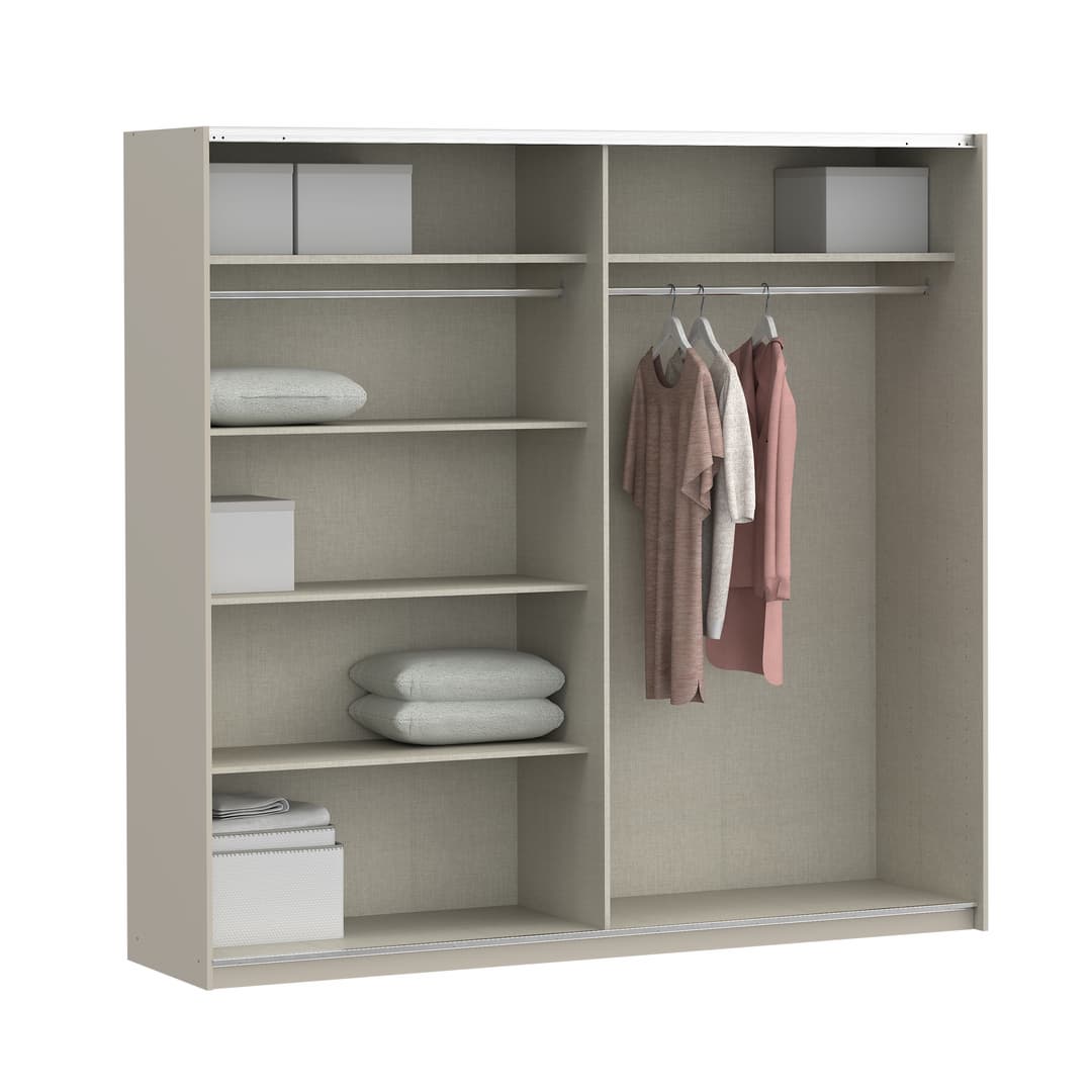 Ingalill Sliding Door Wardrobe 220cm in Sand, image 5
