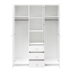 Black Mirrored Hinged Door Wardrobe 149cm – HUDSON D3