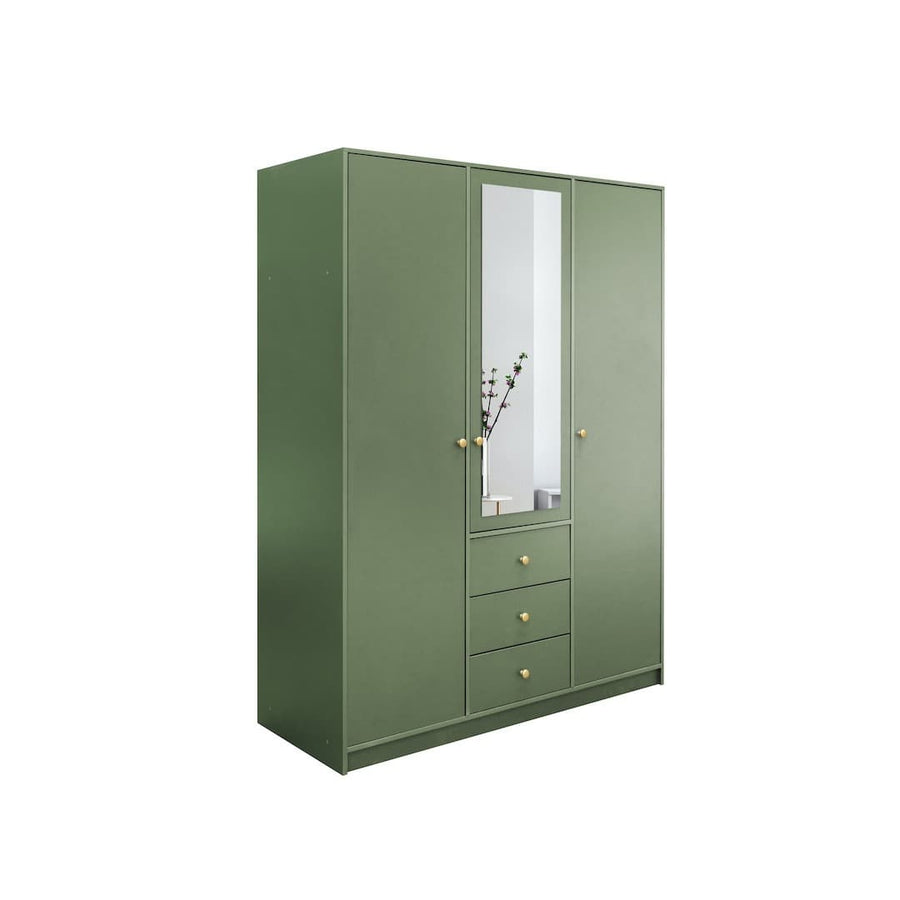 Siena II Hinged Door Wardrobe 149cm in Green