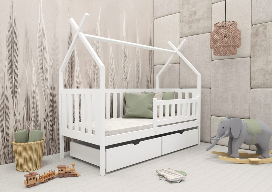 Wooden Single Bed Simba With Storage