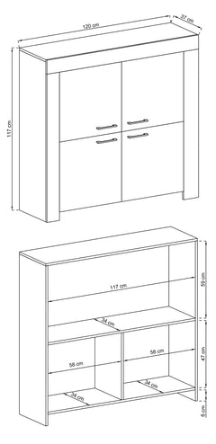 Sky Sideboard Cabinet 120cm - product image 3