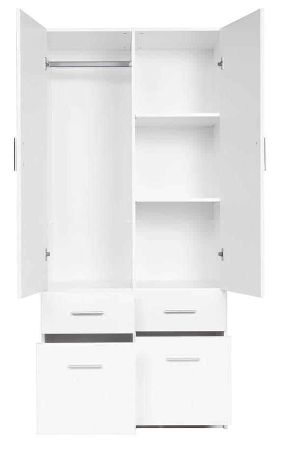 Snow 03 Hinged Wardrobe 92cm