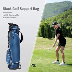 Golf Stand Bag with 4 Way Dividers-Navy
