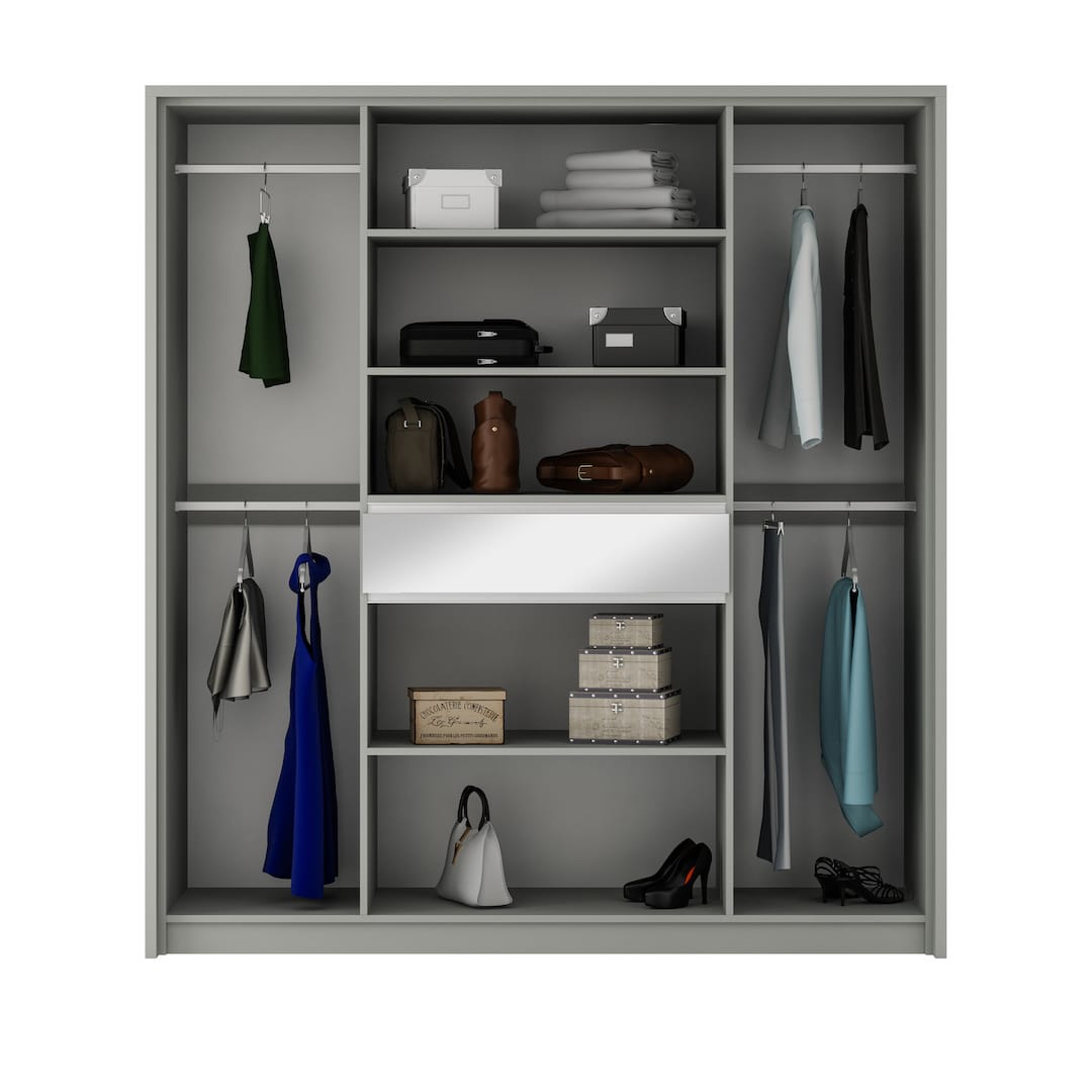 Split Hinged Door Wardrobe 200cm, image 3