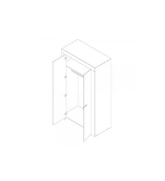 Sky Hinged Wardrobe 110cm - product image 4