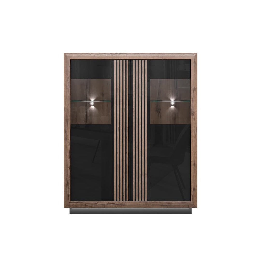 Savona Display Cabinet 133cm in Black, image 5