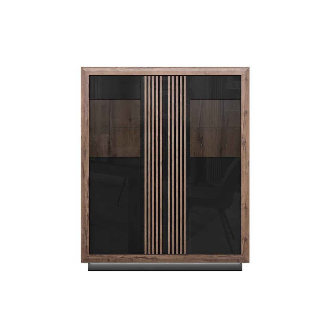 Savona Display Cabinet 133cm in Black, image 4