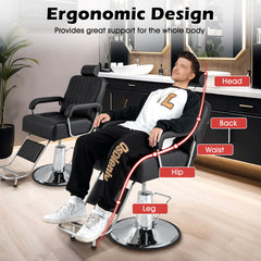 Salon Chair in Black, image 7