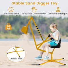 Sand Digger for Kids Sandbox Toy Digger in Yellow, image 6