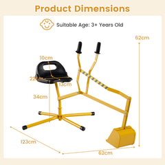 Sand Digger for Kids Sandbox Toy Digger in Yellow, image 4