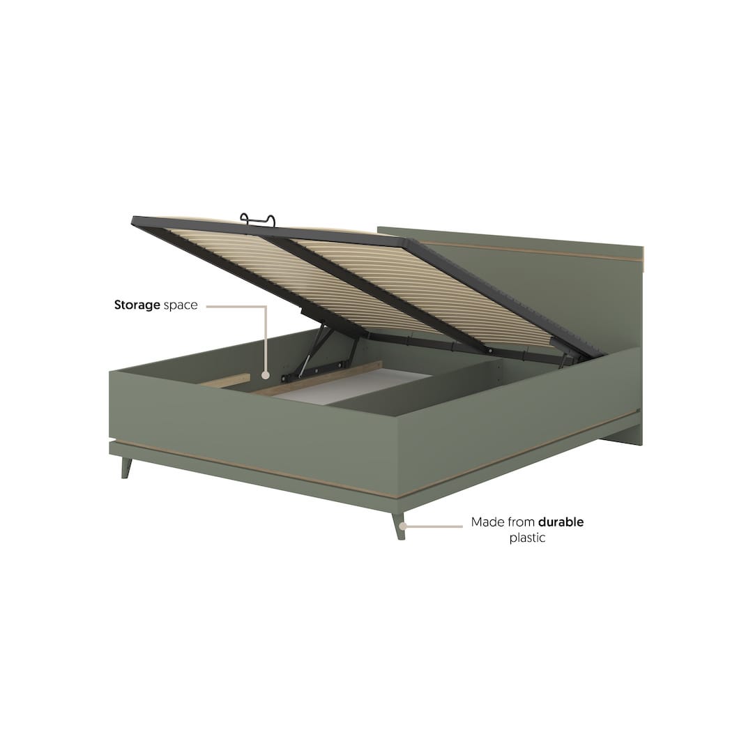 Scandi Ottoman Bed [EU King]
