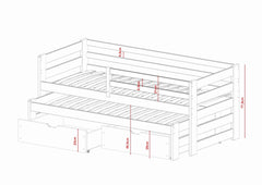 Senso Double Bed with Trundle - product image 17