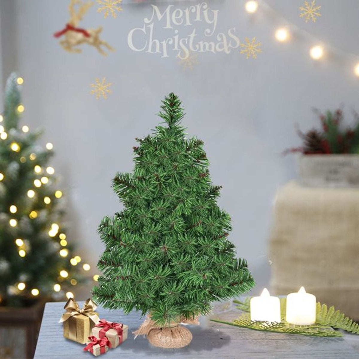 Set of 2 Artificial Table Top Christmas Tree, image 3