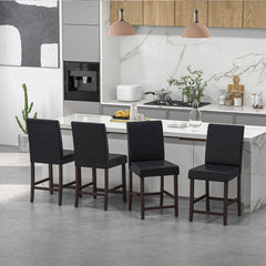 The bar stools placed in a modern kitchen setting in front of a marble breakfast island