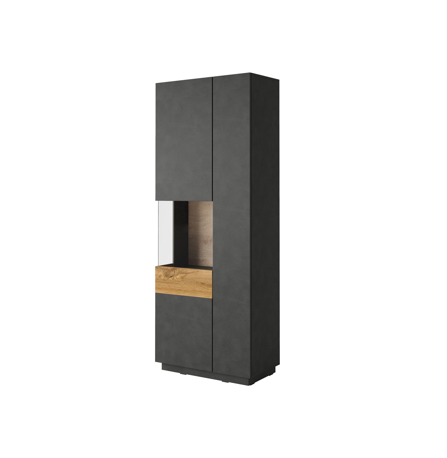 Silke 12 Tall Display Cabinet 80cm