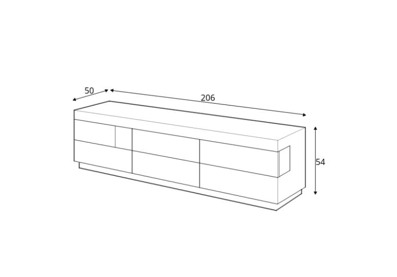 Silke 40 TV Cabinet 206cm