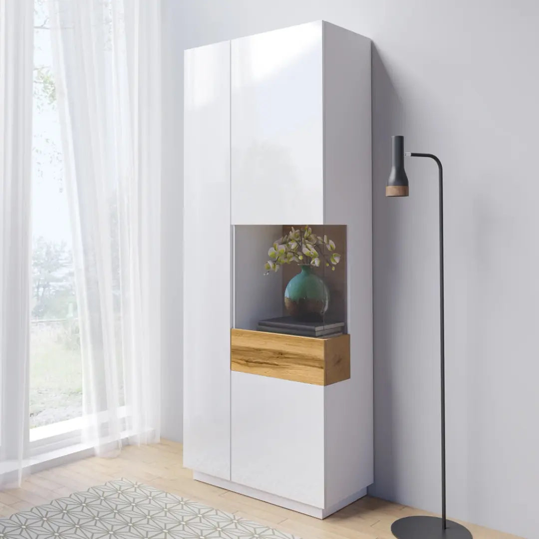 Silke 13 Tall Display Cabinet 80cm