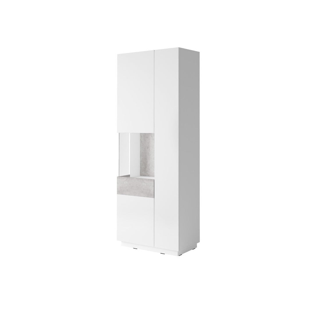 Silke 12 Tall Display Cabinet 80cm