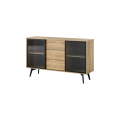 Slide Display Sideboard Cabinet 144cm