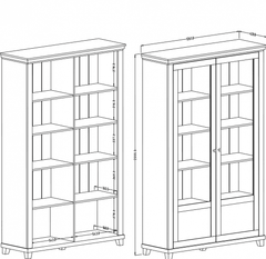 Evora 13 Display Cabinet 126cm - product image 4
