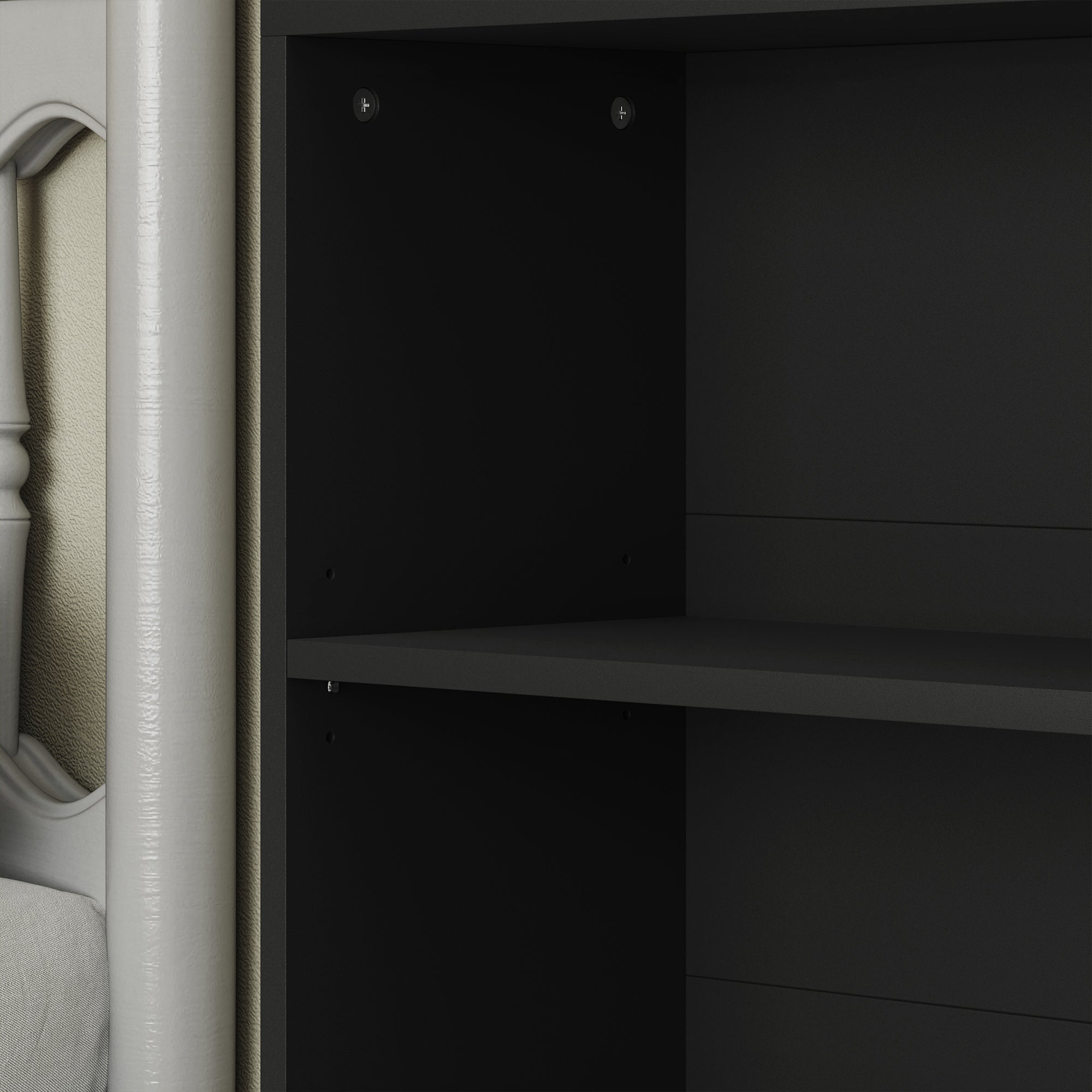 HOMCOM Six Shelf Bookcase - Black