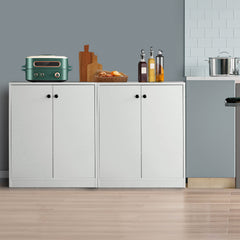 Storage Cabinet with 3 Shelves-White