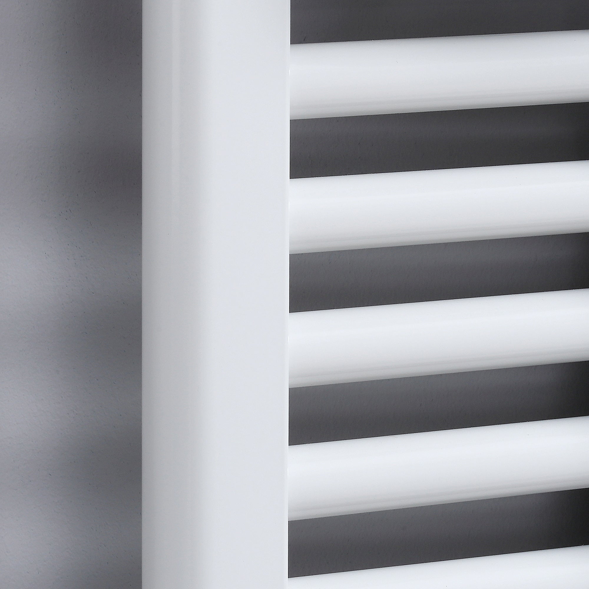 HOMCOM Curved Heated Towel Rail, Hydronic Bathroom Ladder Radiator Towel Warmer For Central Heating 600mm x 1200mm, White