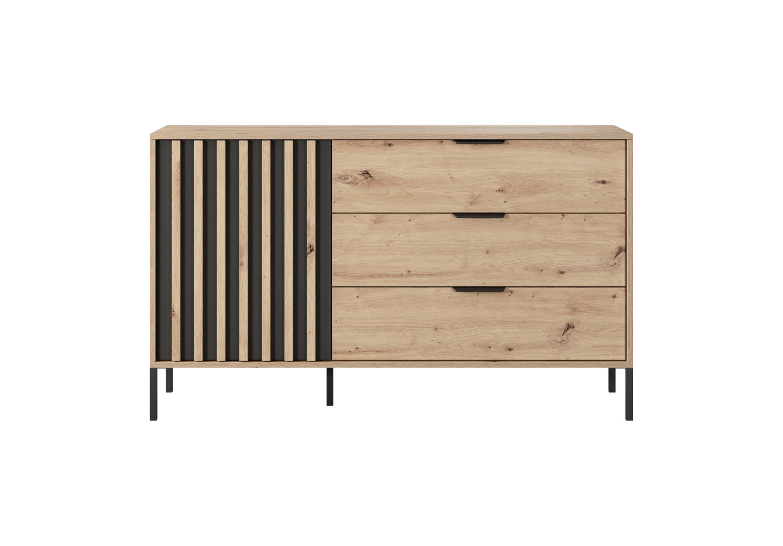 Sideboard D3S TALLY Oak Artisan / Grey
