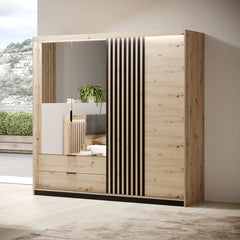 Tally Hinged Door Wardrobe 220cm