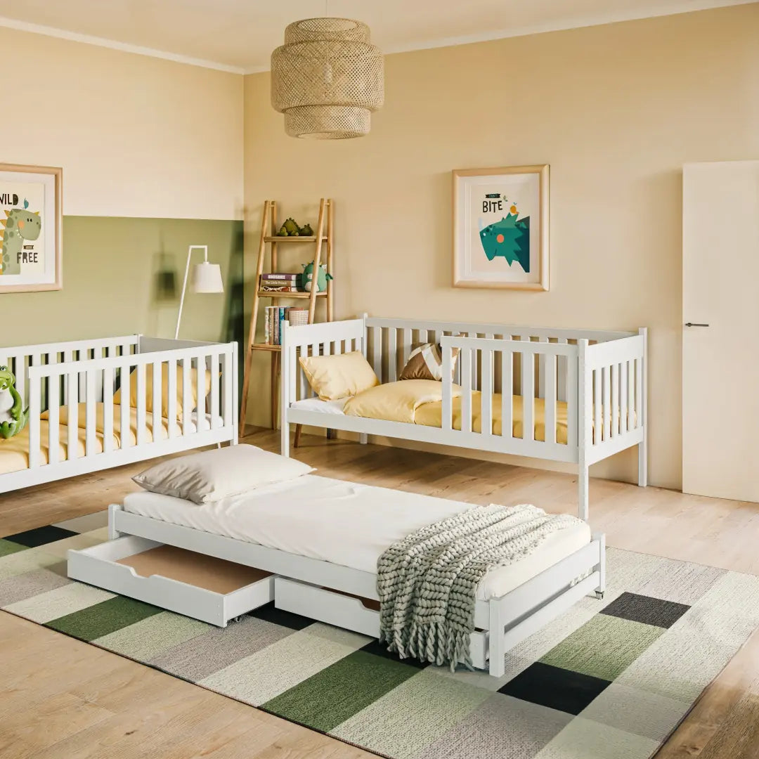 Emily Bunk Bed with Trundle and Storage
