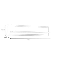 Trondheim Floating Shelf 140cm in Oak Artisan, image 3