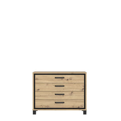 Trondheim Chest Of Drawers 105cm in Oak Artisan, image 4
