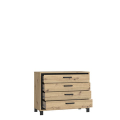 Trondheim Chest Of Drawers 105cm in Oak Artisan, image 3