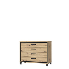 Trondheim Chest Of Drawers 105cm in Oak Artisan, image 6
