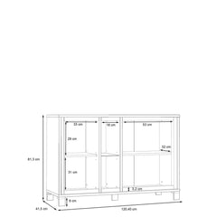 Trondheim Sideboard Cabinet 120cm in Oak Artisan, image 7