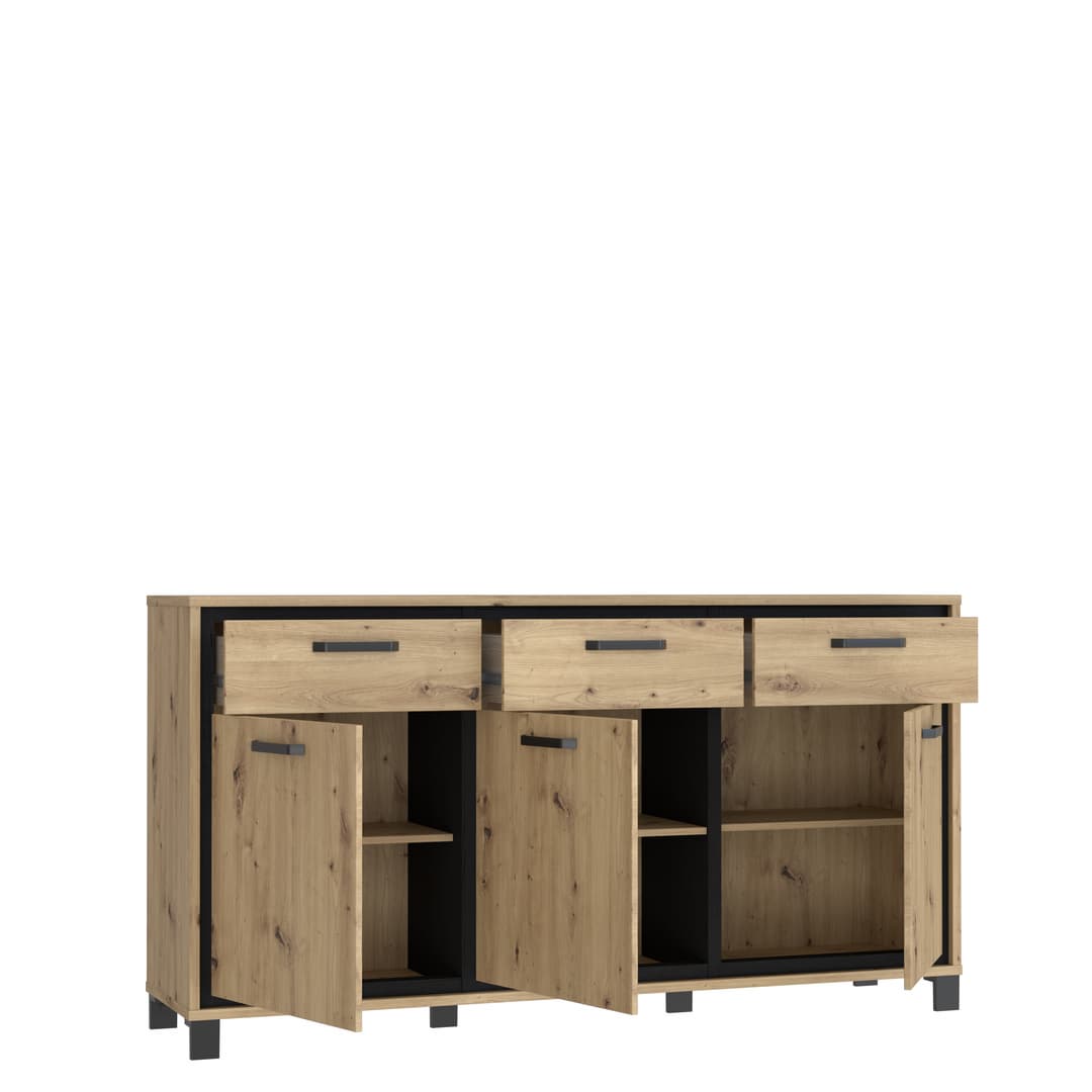 Trondheim Sideboard Cabinet 178cm in Oak Artisan, image 3