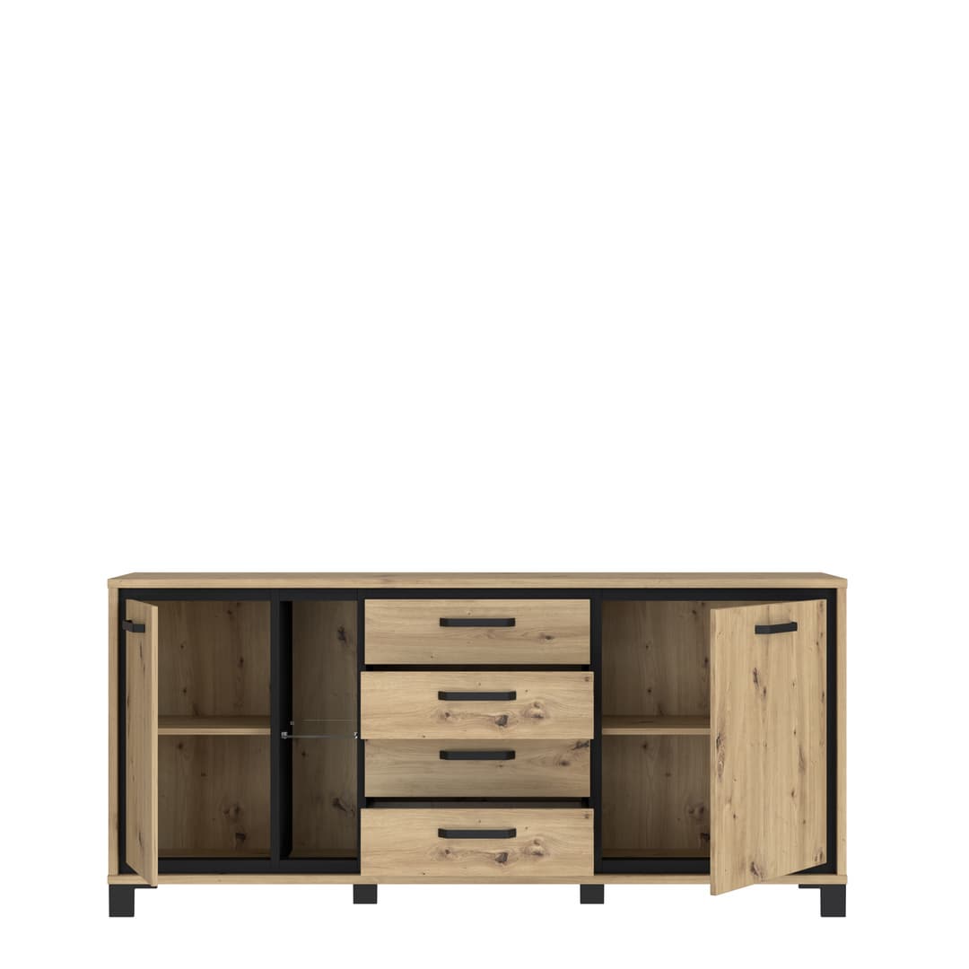 Trondheim Sideboard Cabinet 177cm in Oak Artisan, image 5