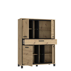 Trondheim Highboard Cabinet 120cm in Oak Artisan, image 3