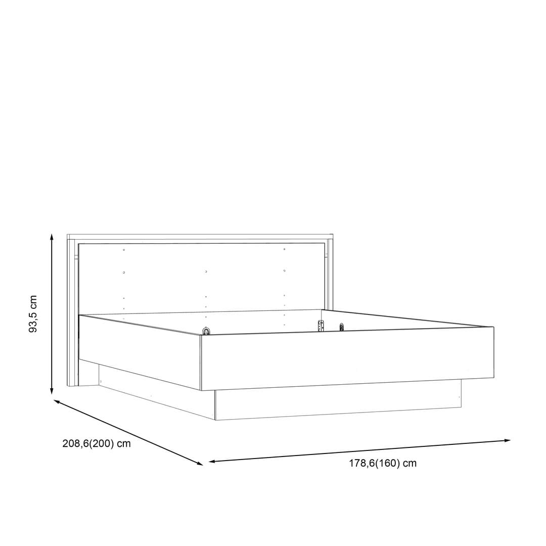 Trondheim Bed Frame [EU King] in Oak Artisan, image 6