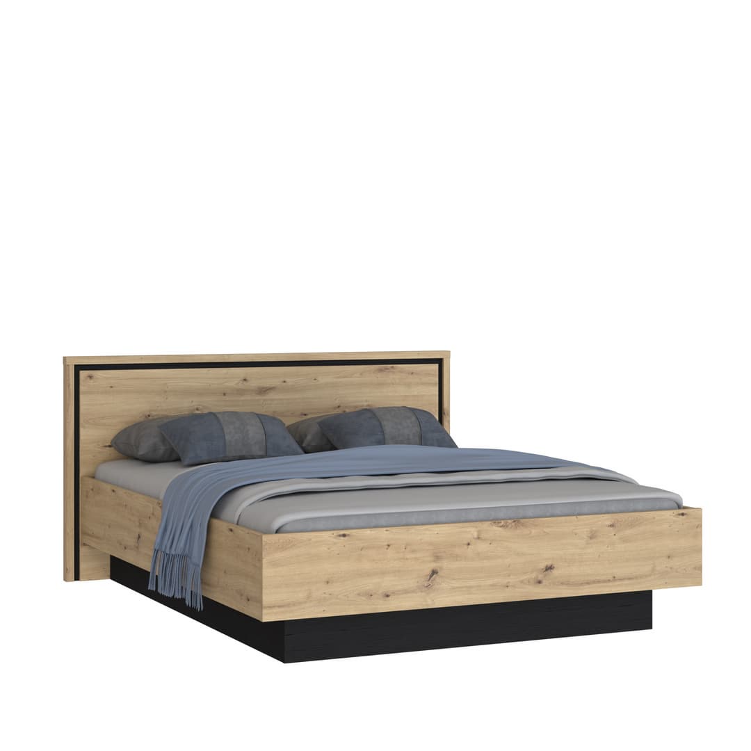 Trondheim Bed Frame [EU King] in Oak Artisan, image 5