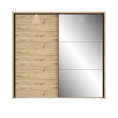 Trondheim Sliding Door Wardrobe 231cm in Oak Artisan, image 4