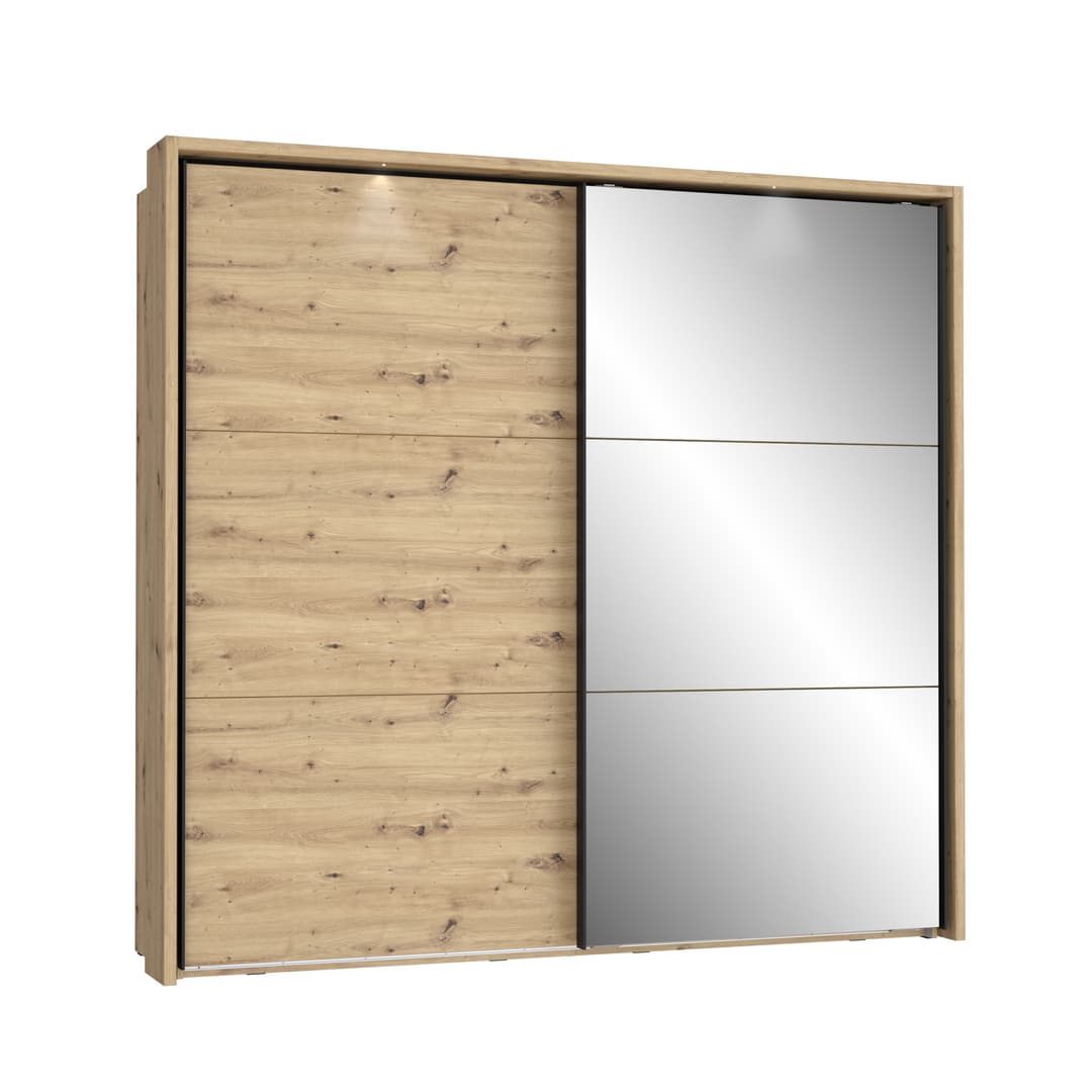 Trondheim Sliding Door Wardrobe 231cm in Oak Artisan, image 2