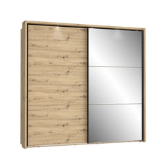 Trondheim Sliding Door Wardrobe 231cm in Oak Artisan, image 2