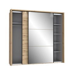 Trondheim Sliding Door Wardrobe 231cm in Oak Artisan, image 3