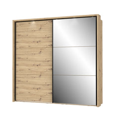 Trondheim Sliding Door Wardrobe 231cm in Oak Artisan, image 7