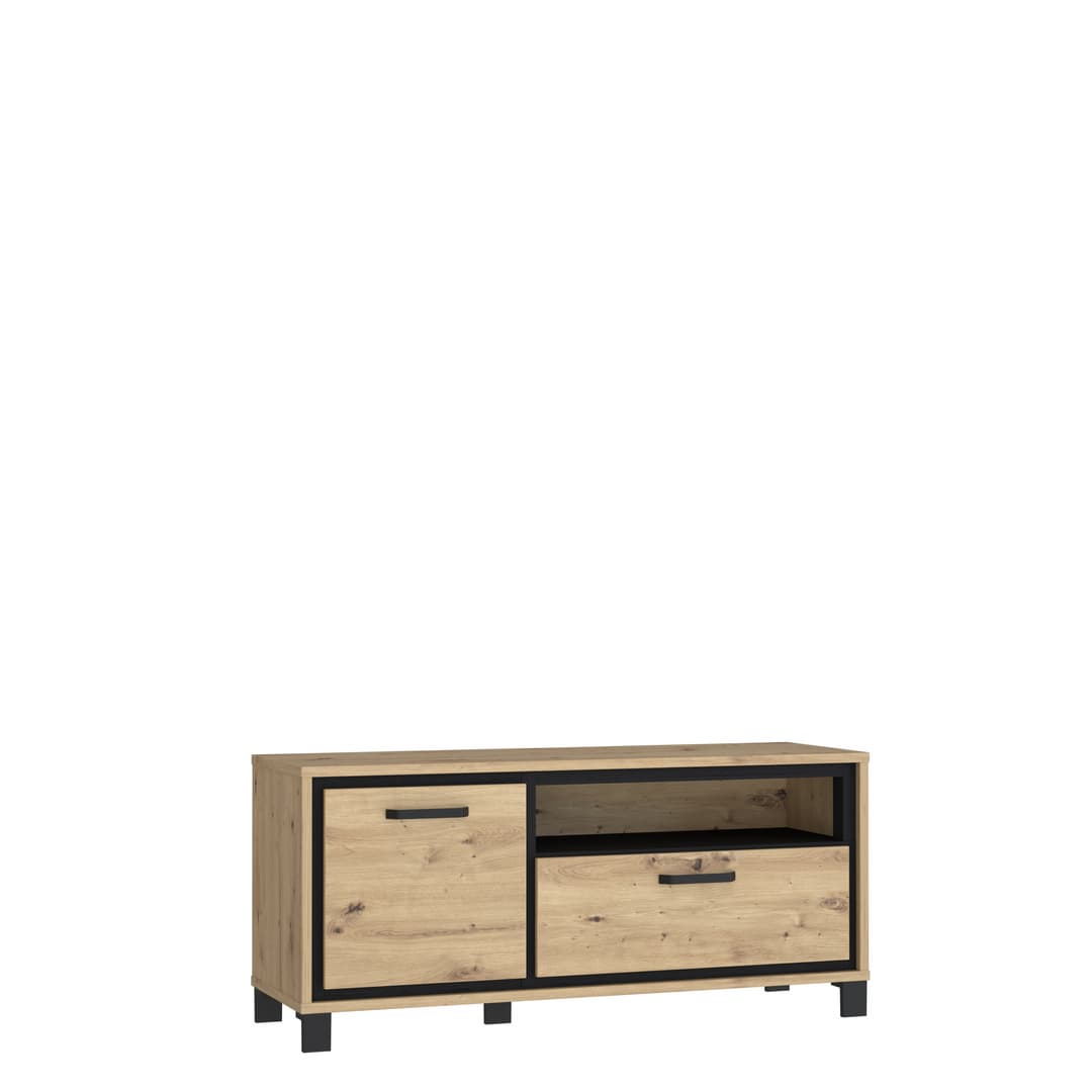 Trondheim TV Cabinet 131cm in Oak Artisan, image 2