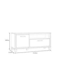 Trondheim TV Cabinet 131cm in Oak Artisan, image 6