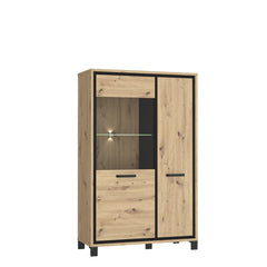 Trondheim Display Cabinet 101cm in Oak Artisan, image 4