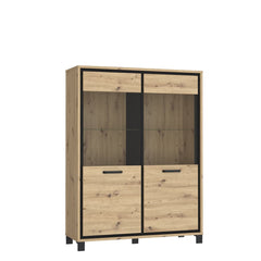 Trondheim Display Cabinet 121cm in Oak Artisan, image 2